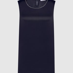 Blue silk top Peserico