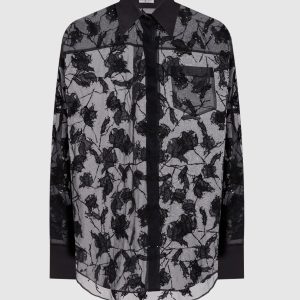 Silk blouse with embroidery Brunello Cucinelli