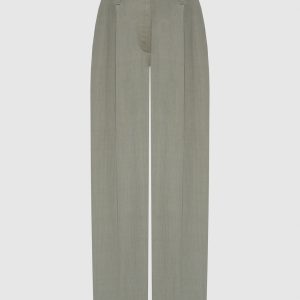 Gray pants with linen Brunello Cucinelli