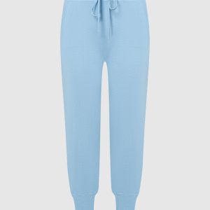 Blue joggers with silk and cashmere Allude