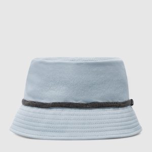 Blue hat with ecolatun monil chain Brunello Cucinelli