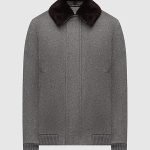 Gray cashmere jacket Cashmere&Whiskey