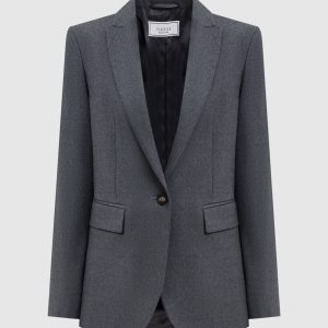 Gray jacket with wool Peserico