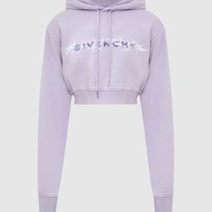 Barbed Wire Print Hoodie Givenchy
