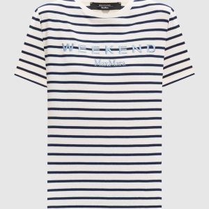 BORA ivory striped T-shirt Max Mara Weekend