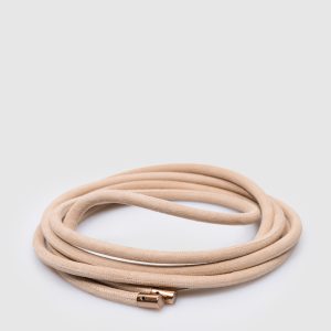 Beige suede belt in two turns Agnona