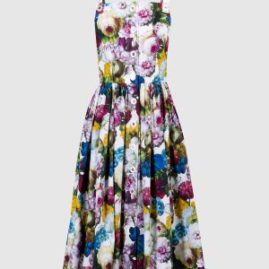 Nocturnal Flower midi dress Dolce&Gabbana