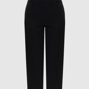 Black wool capris Versace