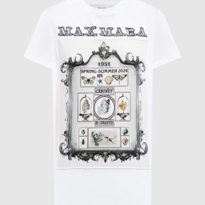 SPADINO white T-shirt with print Max Mara