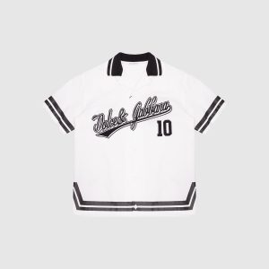 Children's white shirt with contrasting logo Dolce&Gabbana
