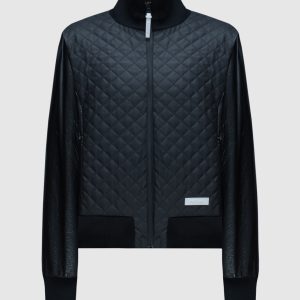 Black quilted jacket Balmain