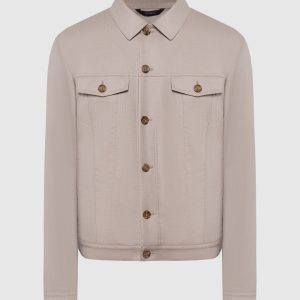 Beige cashmere jacket COLOMBO