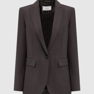 Brown jacket with wool Peserico