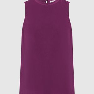 Purple silk top Brunello Cucinelli