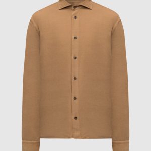 Brown corduroy shirt Peserico
