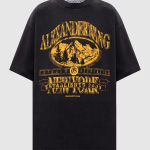 Black T-shirt with print Alexander Wang