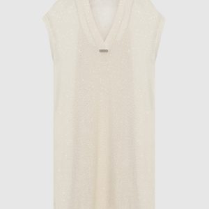 Light beige linen dress Brunello Cucinelli