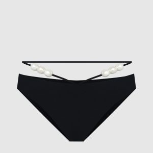 Black panties from a swimsuit with beads Magda Butrym