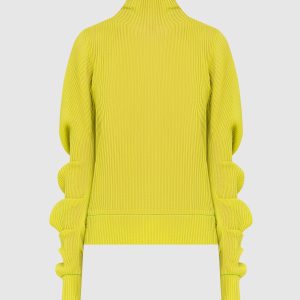 Silk jumper with curly sleeves Bottega Veneta