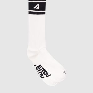 White socks with contrasting logo AUTRY