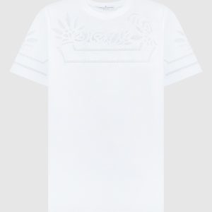 White t-shirt with lace Ermanno Scervino