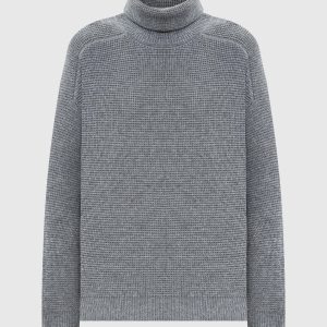 Gray wool sweater with lurex Peserico