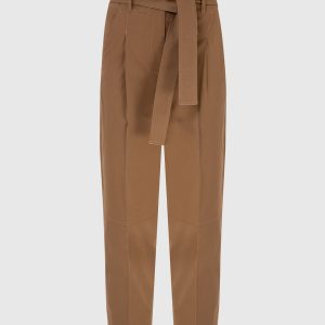 Dark Beige Banana Pants Peserico