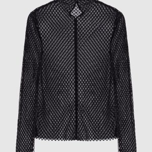 Black lace blouse Toteme