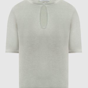 VALIDO green silk and cashmere T-shirt Max Mara