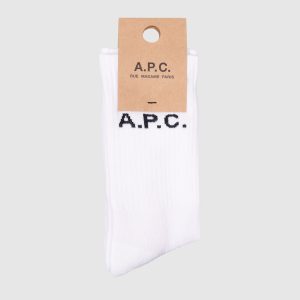 White Sky socks with logo pattern A.P.C
