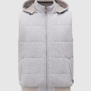 Grey melange vest Doriani Cashmere
