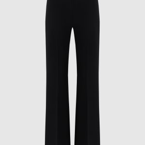 Black flared pants with logo Twinset