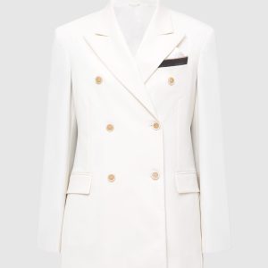 Light beige wool jacket Brunello Cucinelli