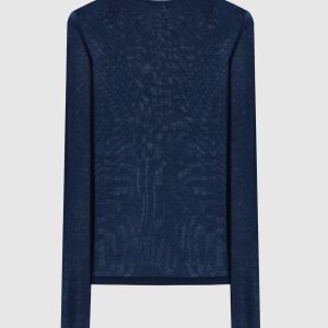 Blue jumper made of silk and cashmere Twinset