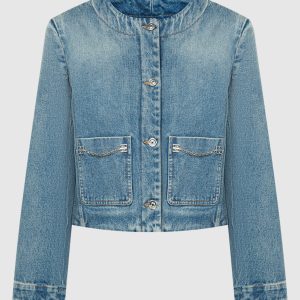 Blue denim jacket with chains Givenchy