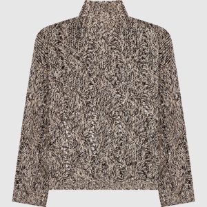 Beige sweater with wool and cashmere Brunello Cucinelli