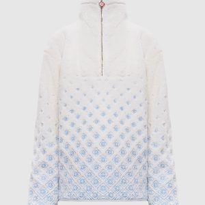 White anorak with wool Casablanca