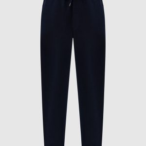 Blue joggers with logo print Brunello Cucinelli