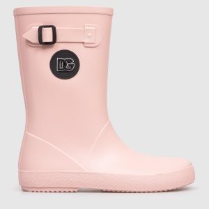 Children's pink rubber boots with logo Dolce&Gabbana
