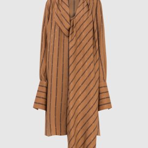 Patterned silk dress Fendi