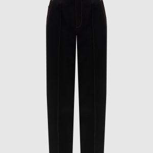 Black pants with contrasting stitching Brunello Cucinelli