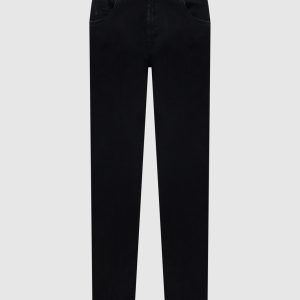 Black Costantino jeans with logo patch Scissor Scriptor