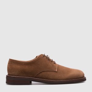 Brown suede derbies Brunello Cucinelli