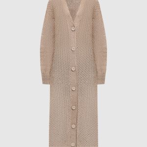 Beige sequin cardigan Twinset
