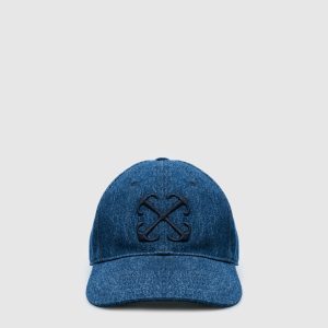 Blue denim cap with logo Off-White