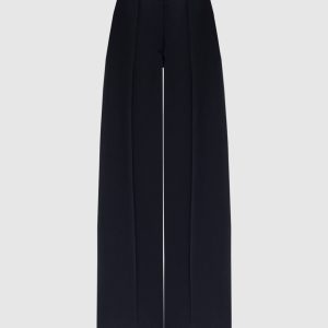 Blue wool trousers with a high rise Valentino