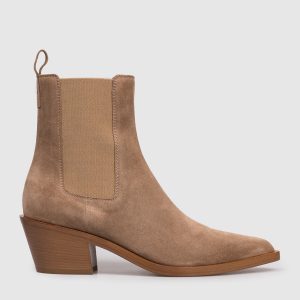 Beige suede Wylie boots Gianvito Rossi