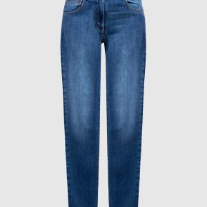 Blue skinny jeans with a distressed effect Peserico
