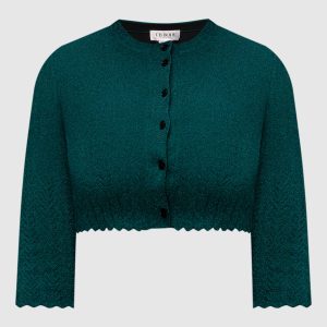 Green cardigan with lurex Victoria Beckham