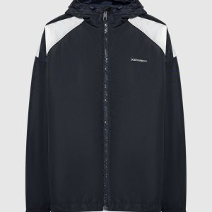 Black jacket with logo print Dolce&Gabbana
